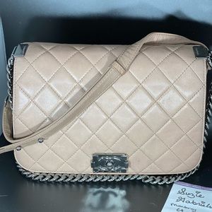 Very rare Chanel flap Accordian boy bag